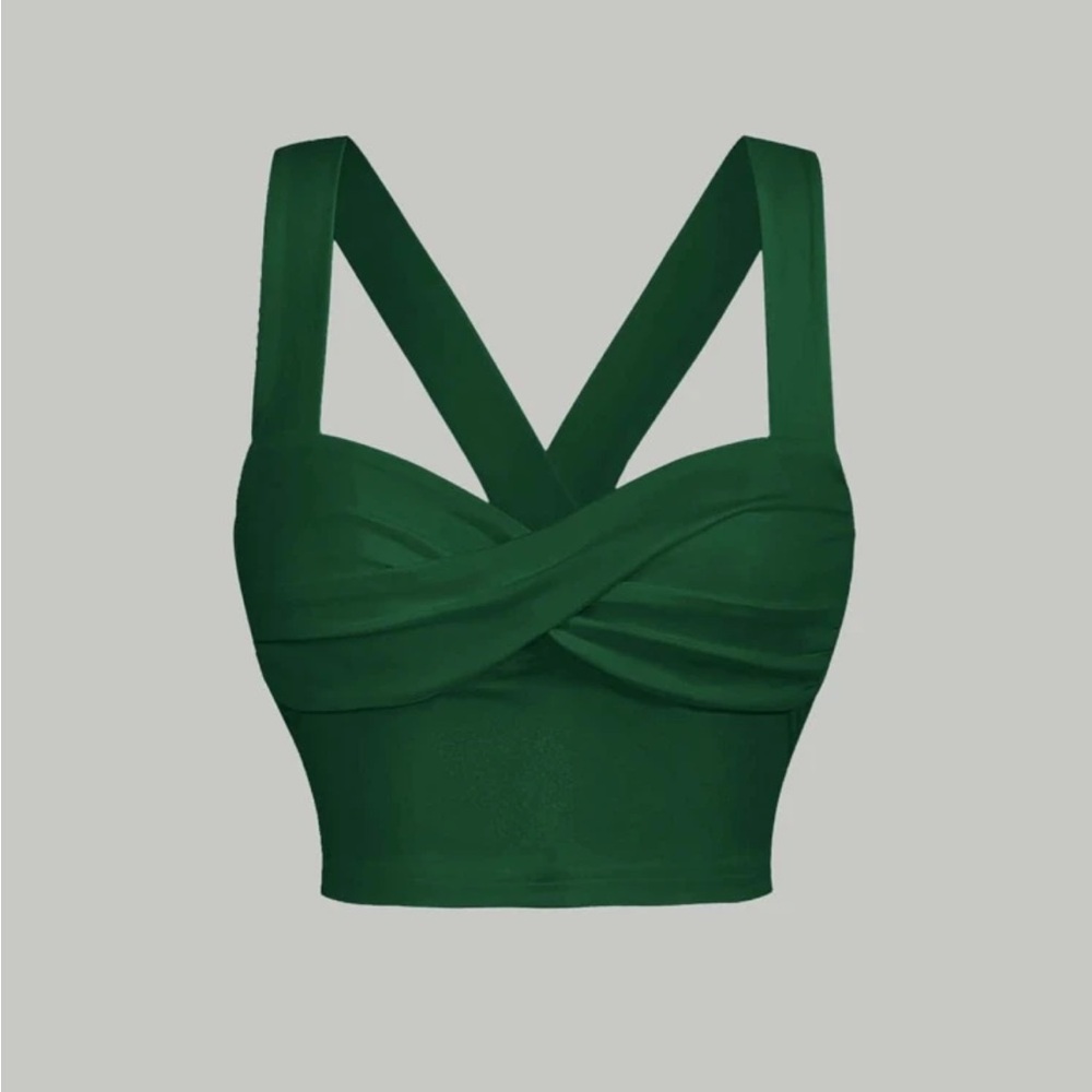 Twist Front Wide Strap Top